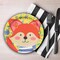 8 Ct. Cute Easter Animal Friends Paper Dinner Plates 9" Disposable Spring Holiday Plates with Gold Foil